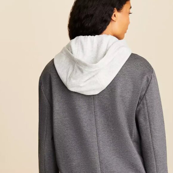 Lou & Grey Sporty Ponte Hooded Women's Blazer Size Med NWT - Picture 3 of 3